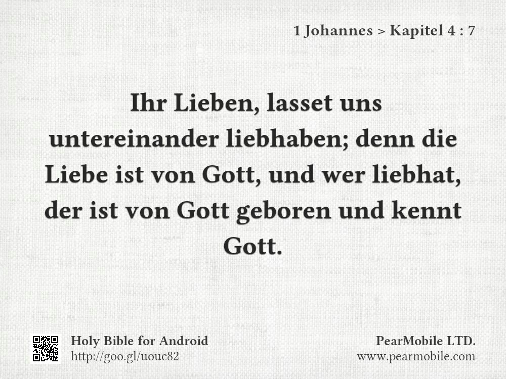 1 Johannes, Kapitel 4:7